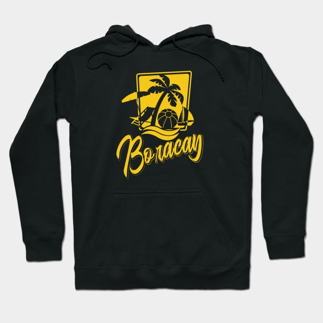 Beach Vacation Boracay Hoodie by Bertees